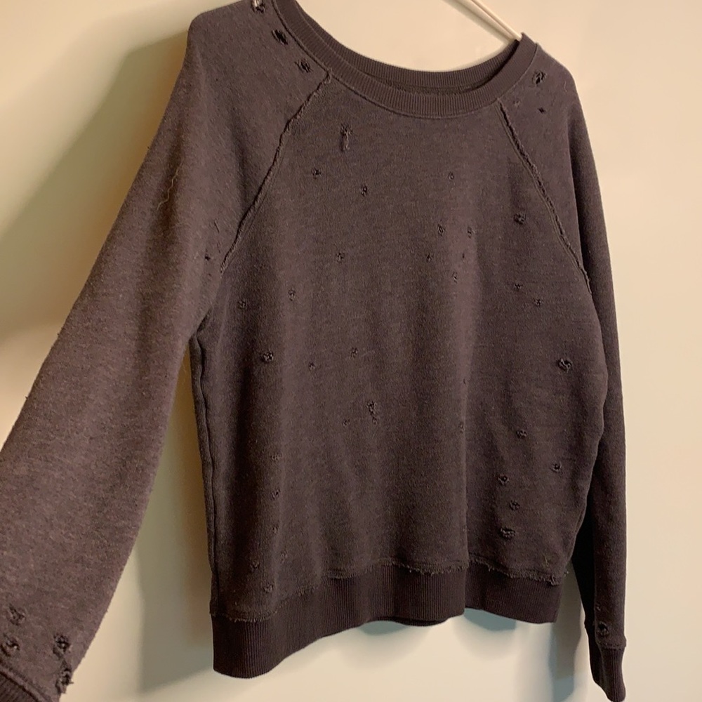 Distressed sweater